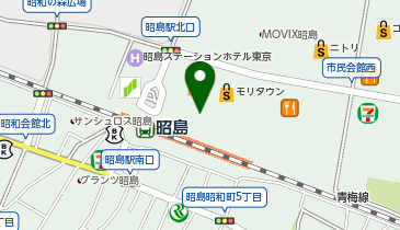 天丼てんや昭島モリタウン店の地図画像