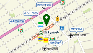天丼てんや西八王子店の地図画像