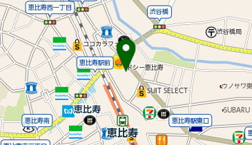 天丼てんや恵比寿店の地図画像