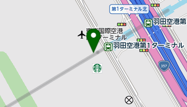 天丼てんや羽田空港店の地図画像