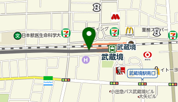 天丼てんや武蔵境店の地図画像