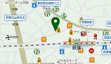 天丼てんや荻窪店の地図画像