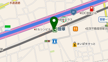 天丼てんや京王クラウン街笹塚店の地図画像