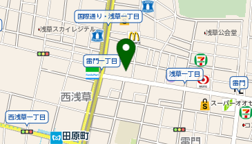 天丼てんや浅草店の地図画像