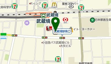 ペッパーランチイトーヨーカドー武蔵境店の地図画像