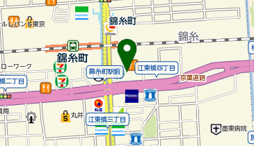 ウェンディーズファーストキッチン錦糸町店の地図画像