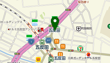 ウェンディーズファーストキッチン五反田東口店の地図画像