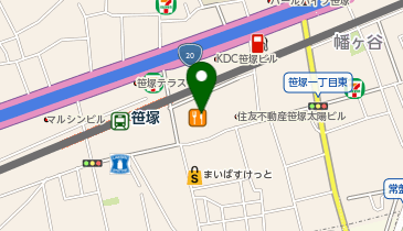 ウェンディーズファーストキッチン笹塚店の地図画像