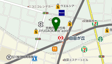 ウェンディーズファーストキッチン自由が丘店の地図画像