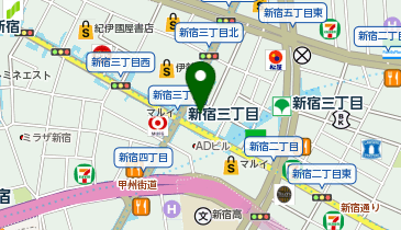 ウェンディーズファーストキッチン京王フレンテ新宿3丁目店の地図画像
