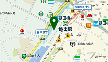 ウェンディーズファーストキッチン飯田橋ラムラ店の地図画像