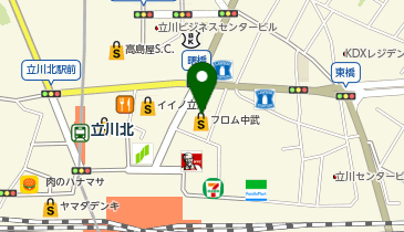 ウェンディーズファーストキッチン立川フロム中武店の地図画像