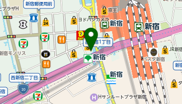 ウェンディーズファーストキッチン新宿南口店の地図画像