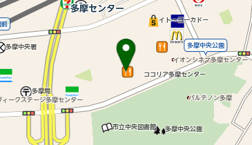 ウェンディーズファーストキッチンココリア多摩センター店の地図画像