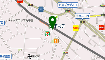 マクドナルド下丸子店の地図画像