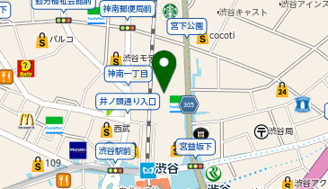 マクドナルド渋谷MIYASHITA PARK店の地図画像