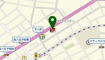 ケンタッキーフライドチキン西八王子店の地図画像