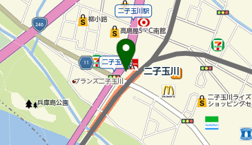 すき家二子玉川駅前店の地図画像