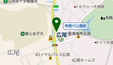 すしみさき広尾店の地図画像