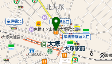 すしみさき大塚北口店の地図画像