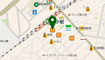すしみさき新小岩店の地図画像