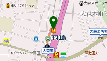 かつや東京平和島店の地図画像