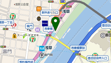 廻る元祖寿司浅草駅前店の地図画像