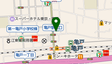 廻る元祖寿司亀戸駅前店の地図画像