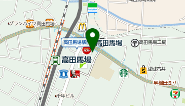 天麩羅えびのや高田馬場店の地図画像