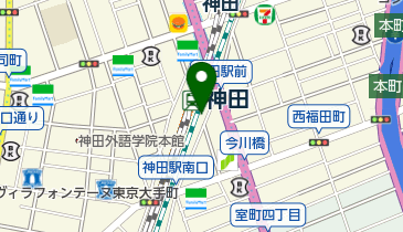 万世焼肉神田駅前店の地図画像