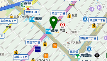 叙々苑銀座三越店の地図画像
