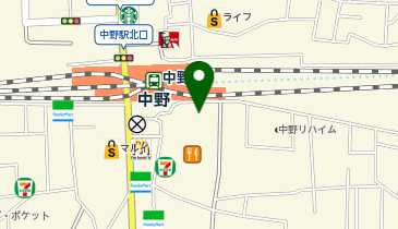 無添くら寿司中野駅南口店の地図画像