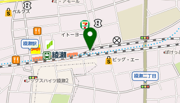 焼きたてのかるび綾瀬駅東口店の地図画像