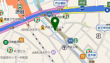 牛かつもと村渋谷店の地図画像