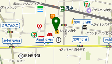 牛カツと和定食京都勝牛ミッテン府中店の地図画像