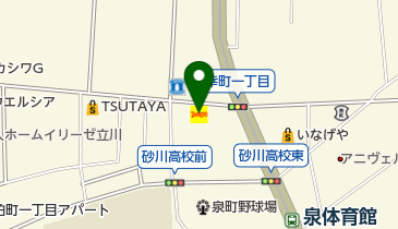 デニーズ立川店の地図画像