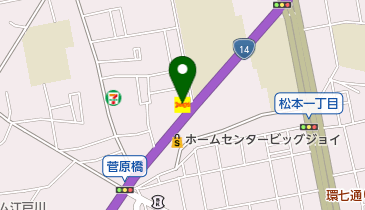 デニーズ本一色店の地図画像