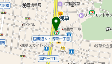 デニーズ浅草国際通店の地図画像