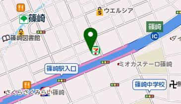 デニーズ篠崎店の地図画像