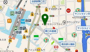デニーズ池袋駅前店の地図画像
