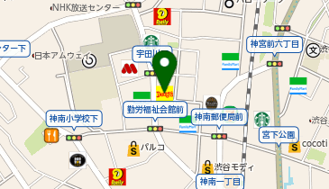 デニーズ渋谷公園通り店の地図画像