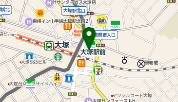 デニーズ大塚駅前店の地図画像
