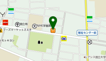 夢庵国立富士見台店の地図画像