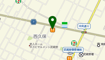 夢庵武蔵野西久保店の地図画像