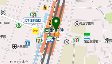 ドトールコーヒーショップ東武北千住駅下りホーム店の地図画像