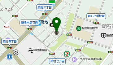 タリーズコーヒー築地聖ルカ通り店の地図画像