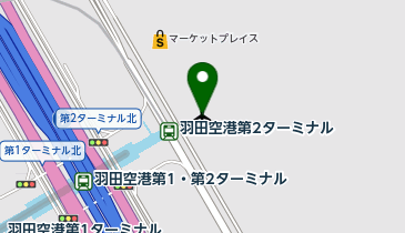 タリーズコーヒー羽田空港第2ターミナル出発ゲート店の地図画像