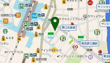 珈琲館池袋東口グリーン大通り店の地図画像