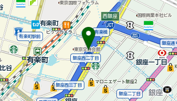 珈琲館銀座インズ店の地図画像