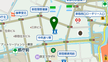 甘味喫茶おかげ庵新宿センタービル店の地図画像